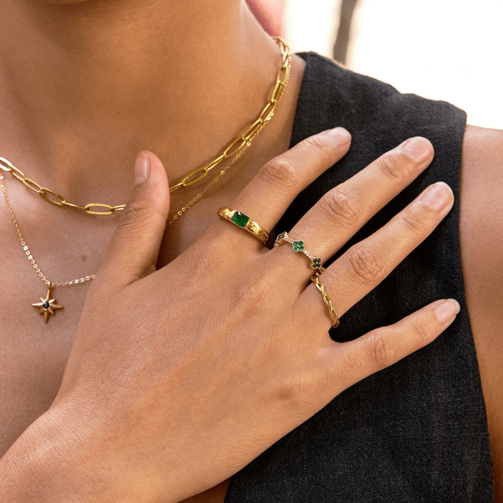 Ember Gold & Emerald Ring - My StoreRing