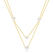Esme Pearl Necklace - Gold - 2