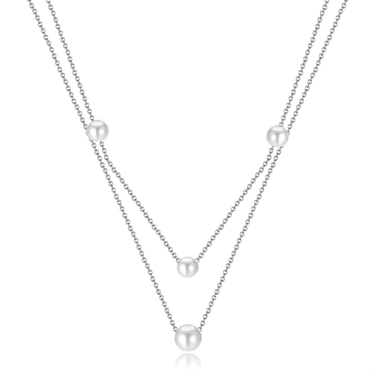 Esme Pearl Necklace - Gold - 3