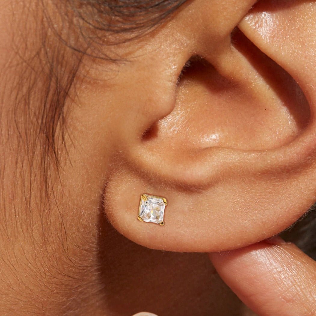 Esme Petite Stud Earrings - Earrings - Gold - 1