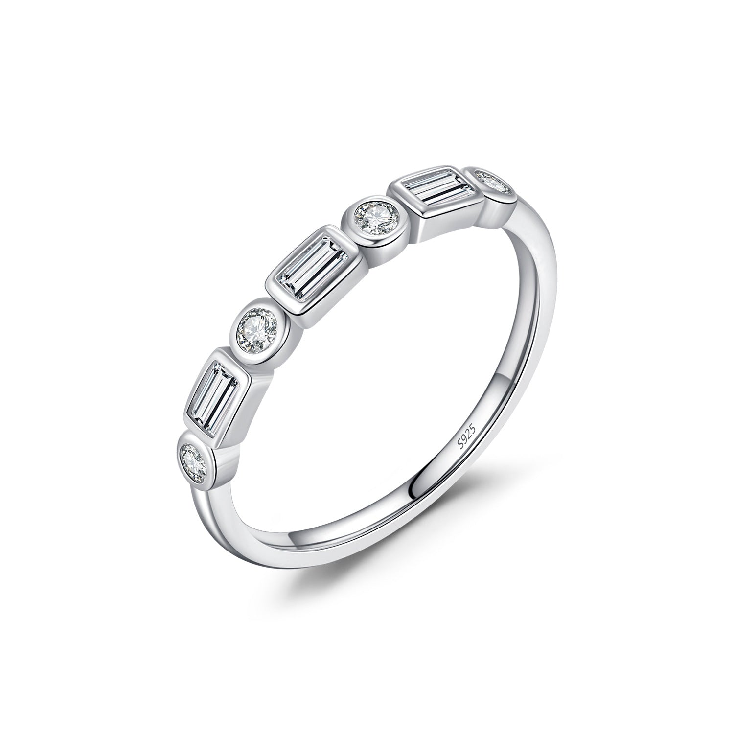 Eva Silver Crystal Ring - NAVALLI