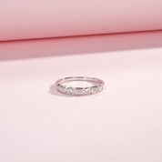 Eva Silver Crystal Ring - NAVALLI