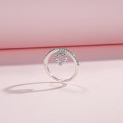Eva Silver Heart Ring - NAVALLI