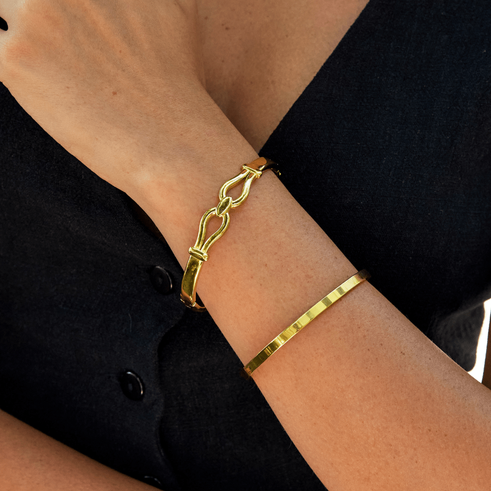 Felicity Gold Bangle - My StoreBracelet