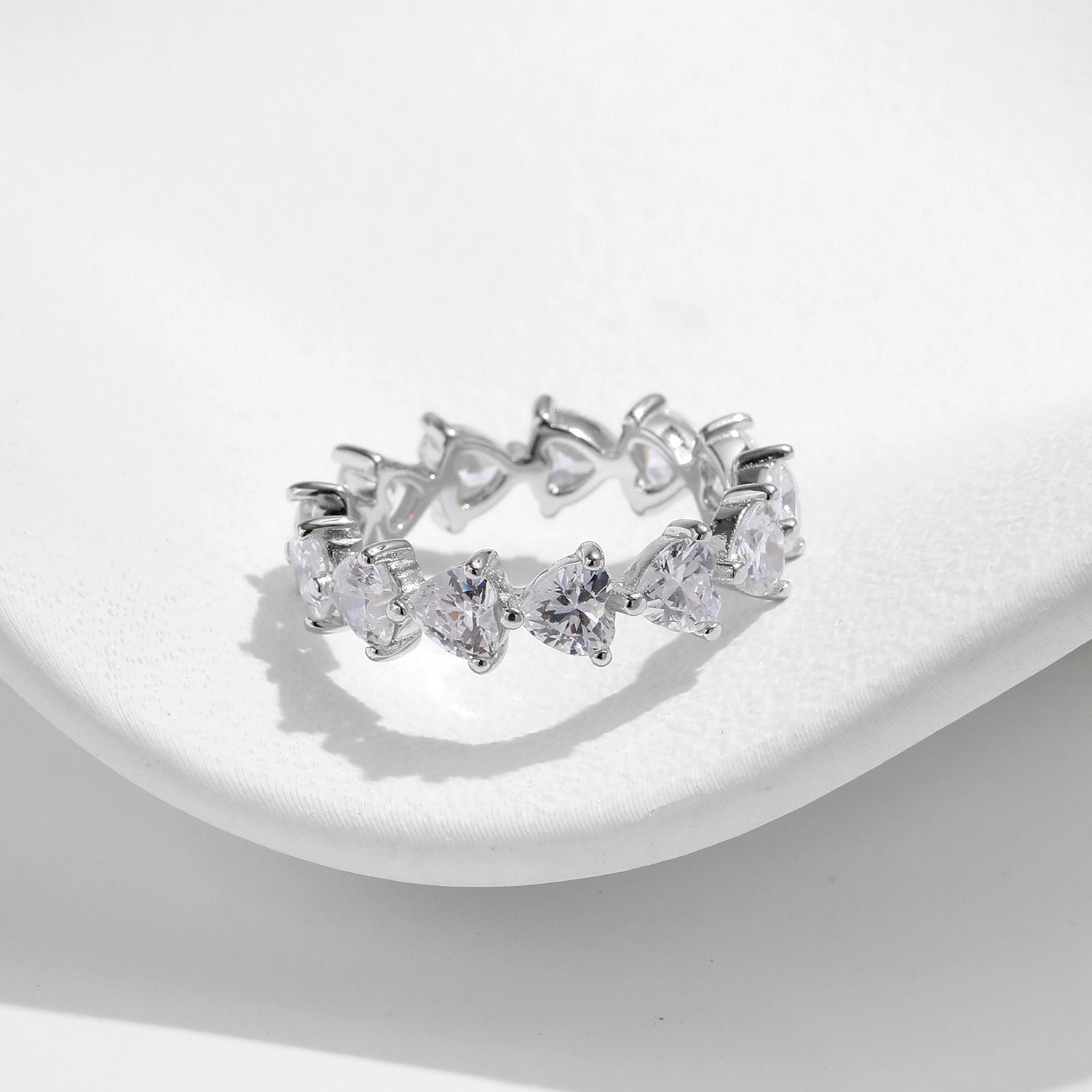 Freya Silver Crystal Ring - NAVALLI