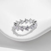 Freya Silver Crystal Ring - NAVALLI