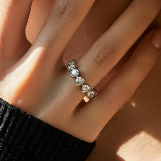 Freya Silver Crystal Ring - NAVALLI