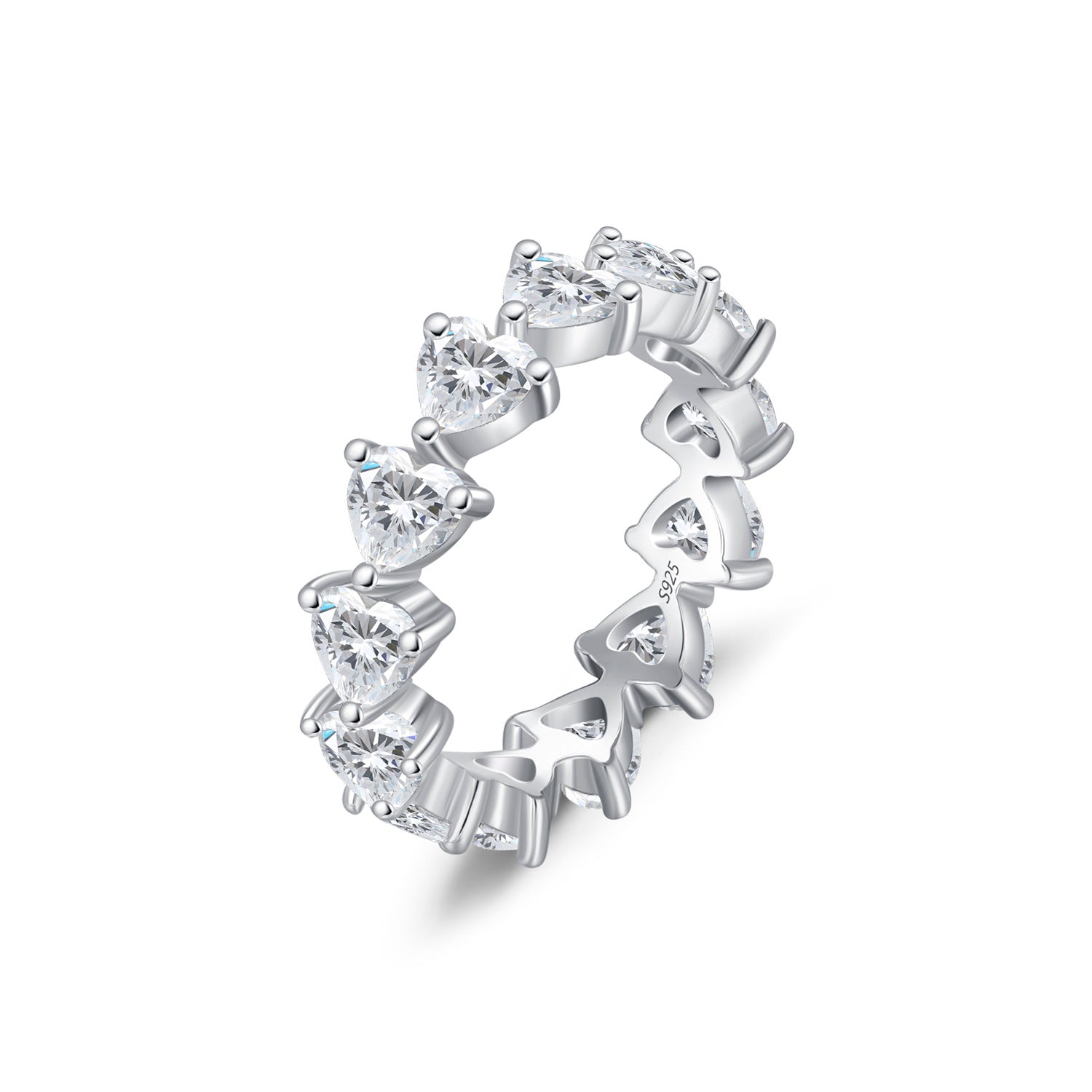 Freya Silver Crystal Ring - US 5 | UK J - 2