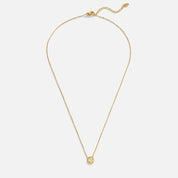 Gia Gold Crystal Charm Necklace - NAVALLINecklace