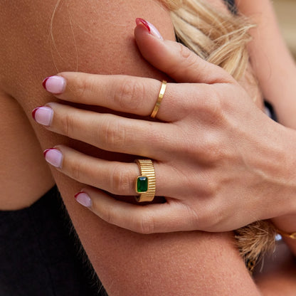 Giana Emerald Gem Ring