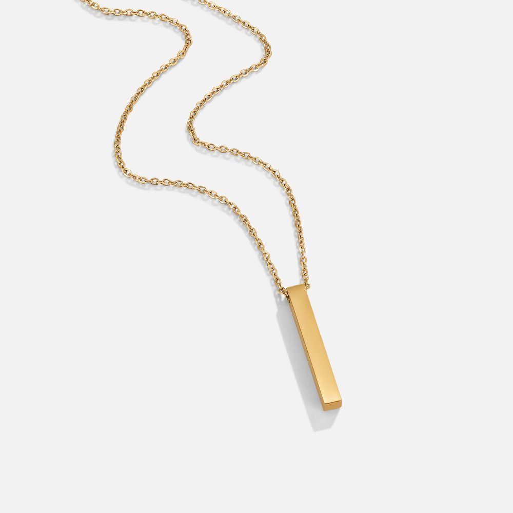 Gold Bar Necklace - NAVALLINecklace