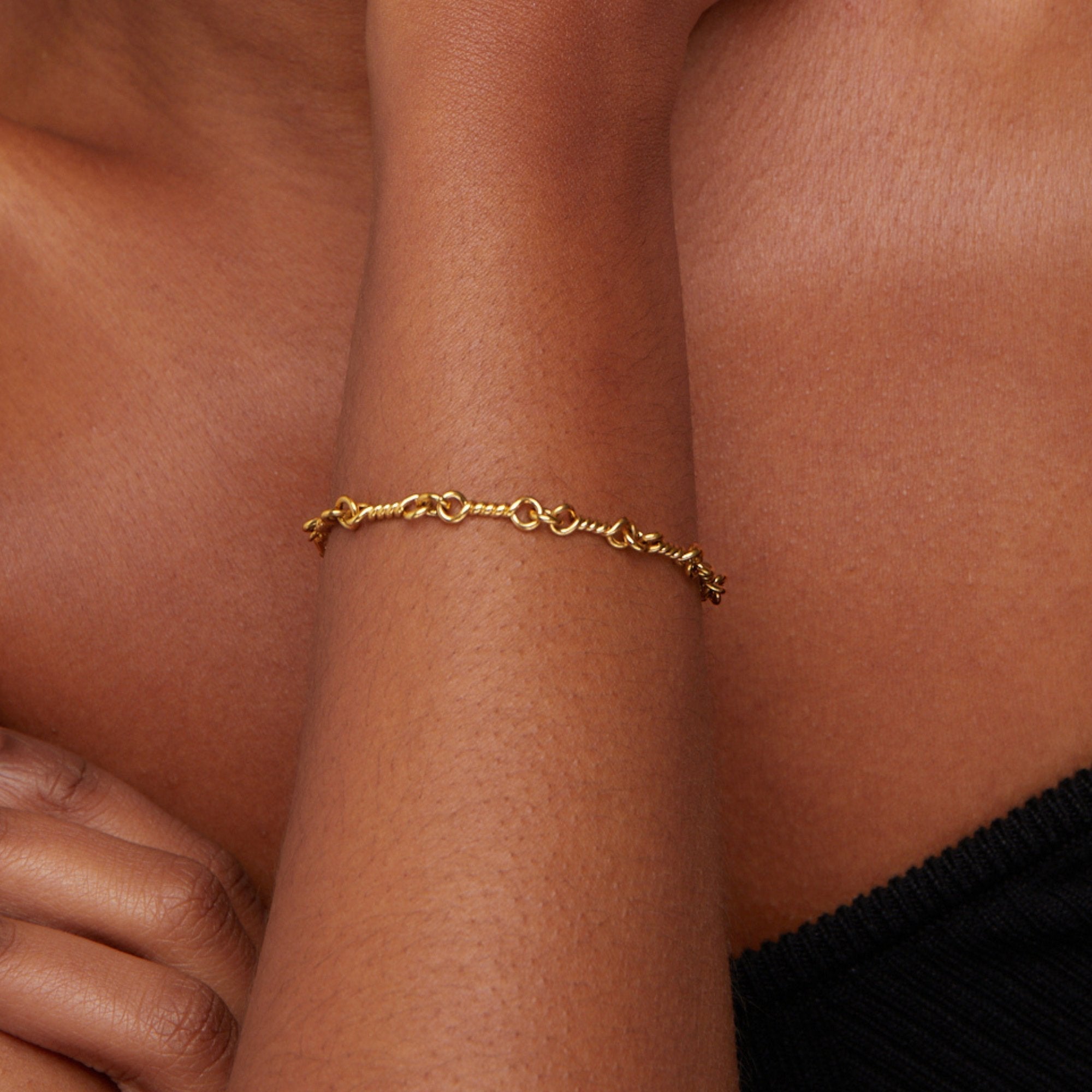 Gold Knot Chain Bracelet - NAVALLIBracelet