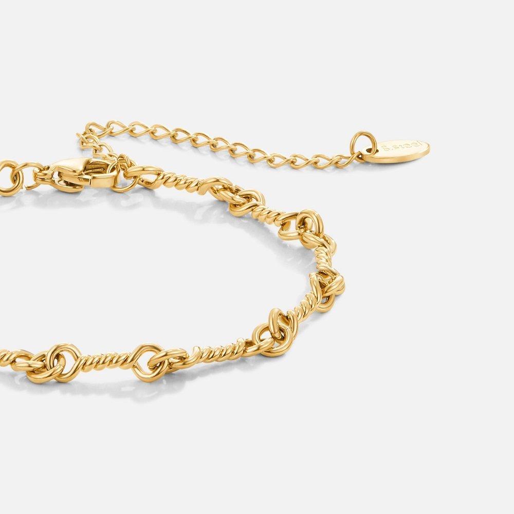 Gold Knot Chain Bracelet - NAVALLIBracelet