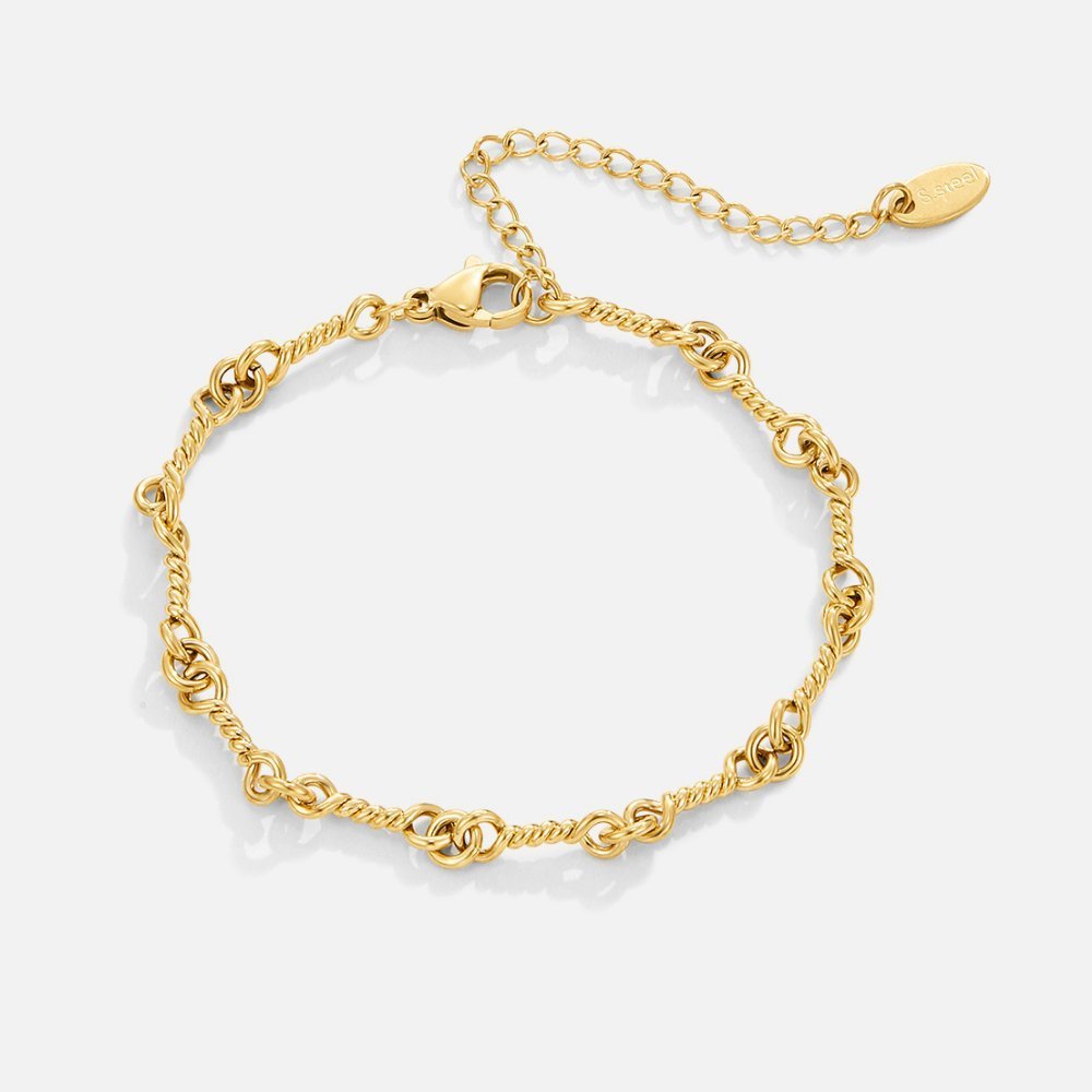 Gold Knot Chain Bracelet - NAVALLIBracelet