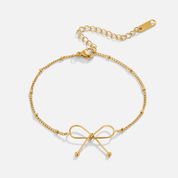 Gold Ribbon Knot Bracelet - NAVALLIBracelet