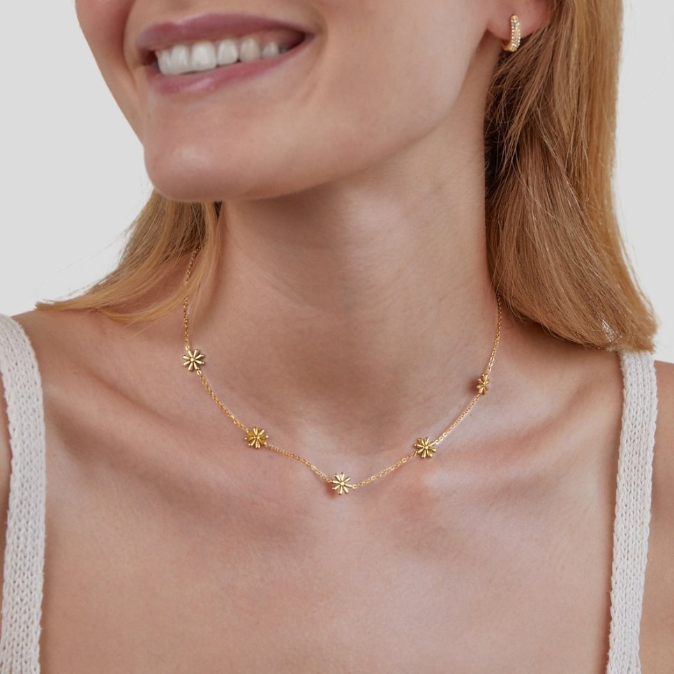 Gold Teardrop Necklace - NAVALLINecklace