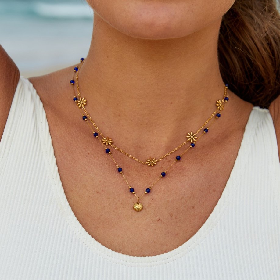 Gold Teardrop Necklace - NAVALLINecklace