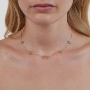 Gold Teardrop Necklace - Necklace - 1