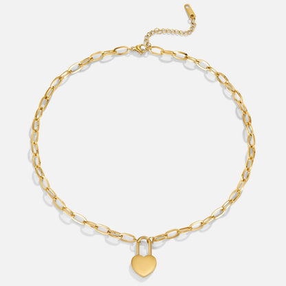 Heart Lock Pendant Necklace - My StoreNecklace