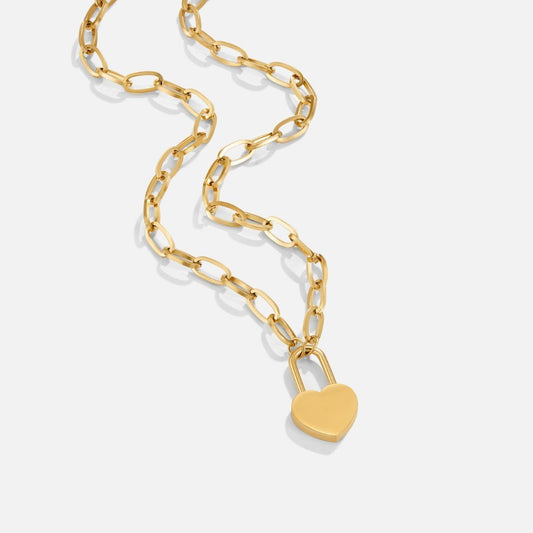Heart Lock Pendant Necklace - My StoreNecklace