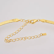 Herringbone Chain Necklace - Silver - 9