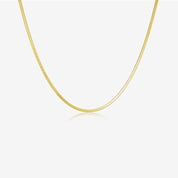 Herringbone Chain Necklace - Silver - 8
