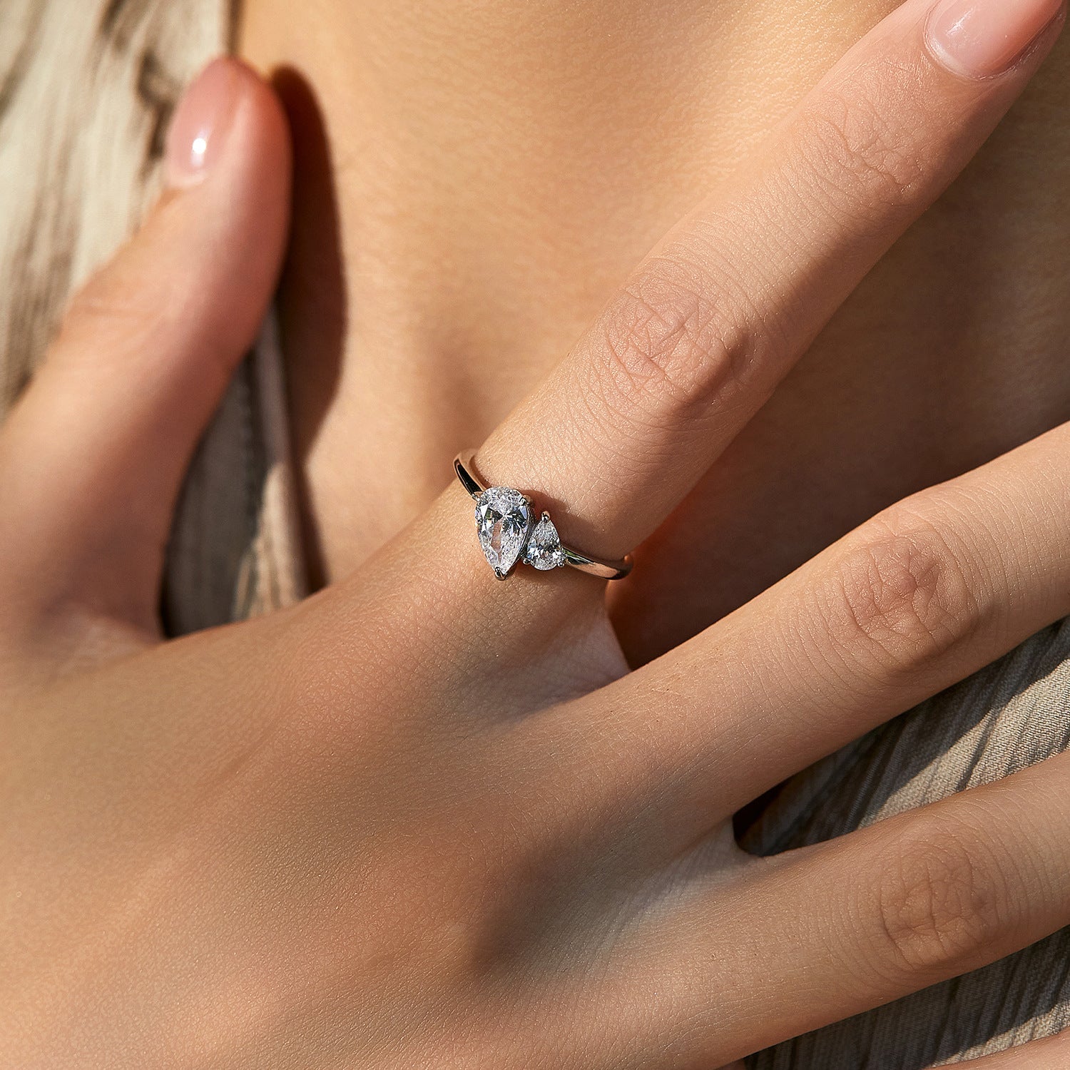 Inaya Silver Ring - NAVALLI