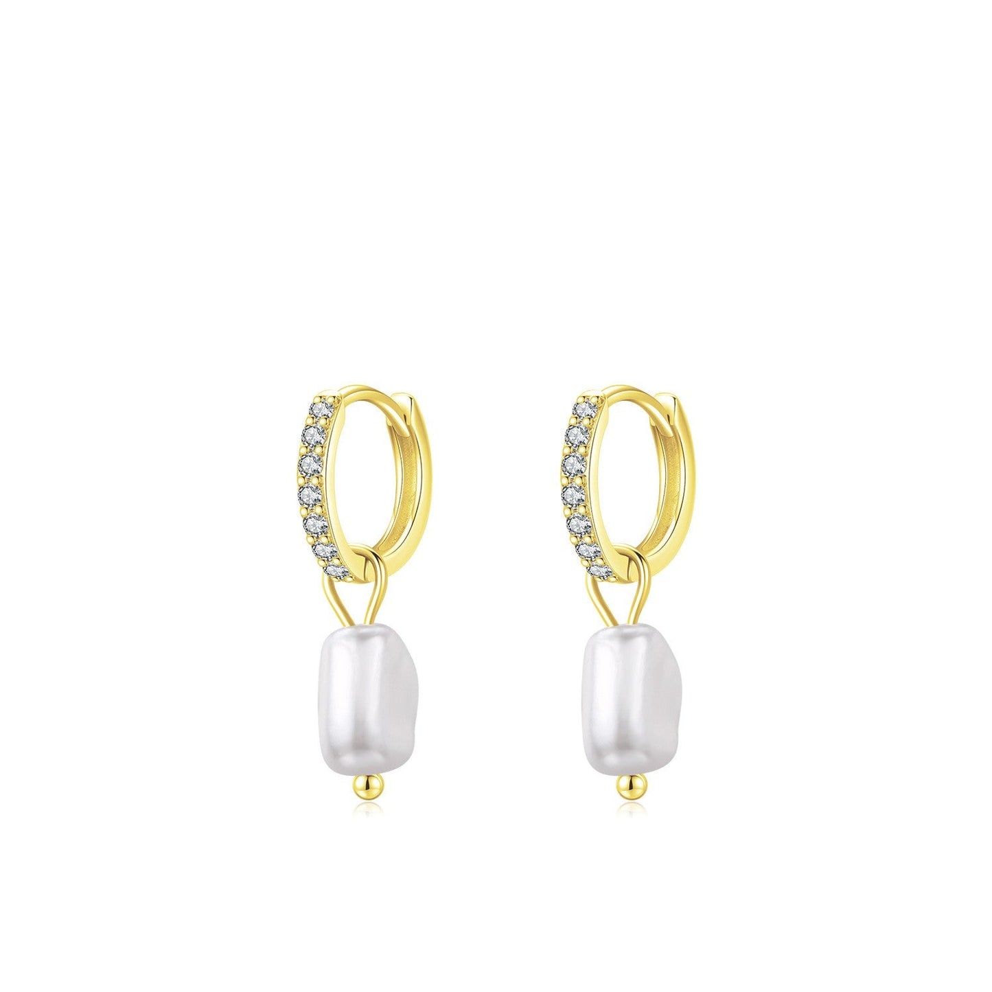 Inaya Sterling Silver Huggies - NAVALLI