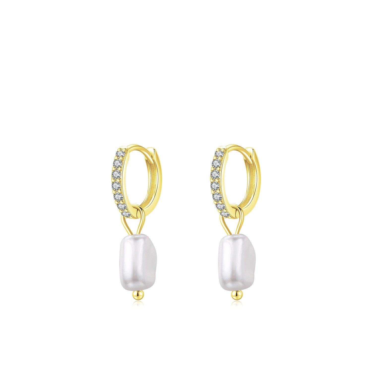 Inaya Sterling Silver Huggies - NAVALLI