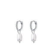 Inaya Sterling Silver Huggies - Silver - 3