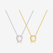 Ines Clover Pendant Necklace - Platinum - 4