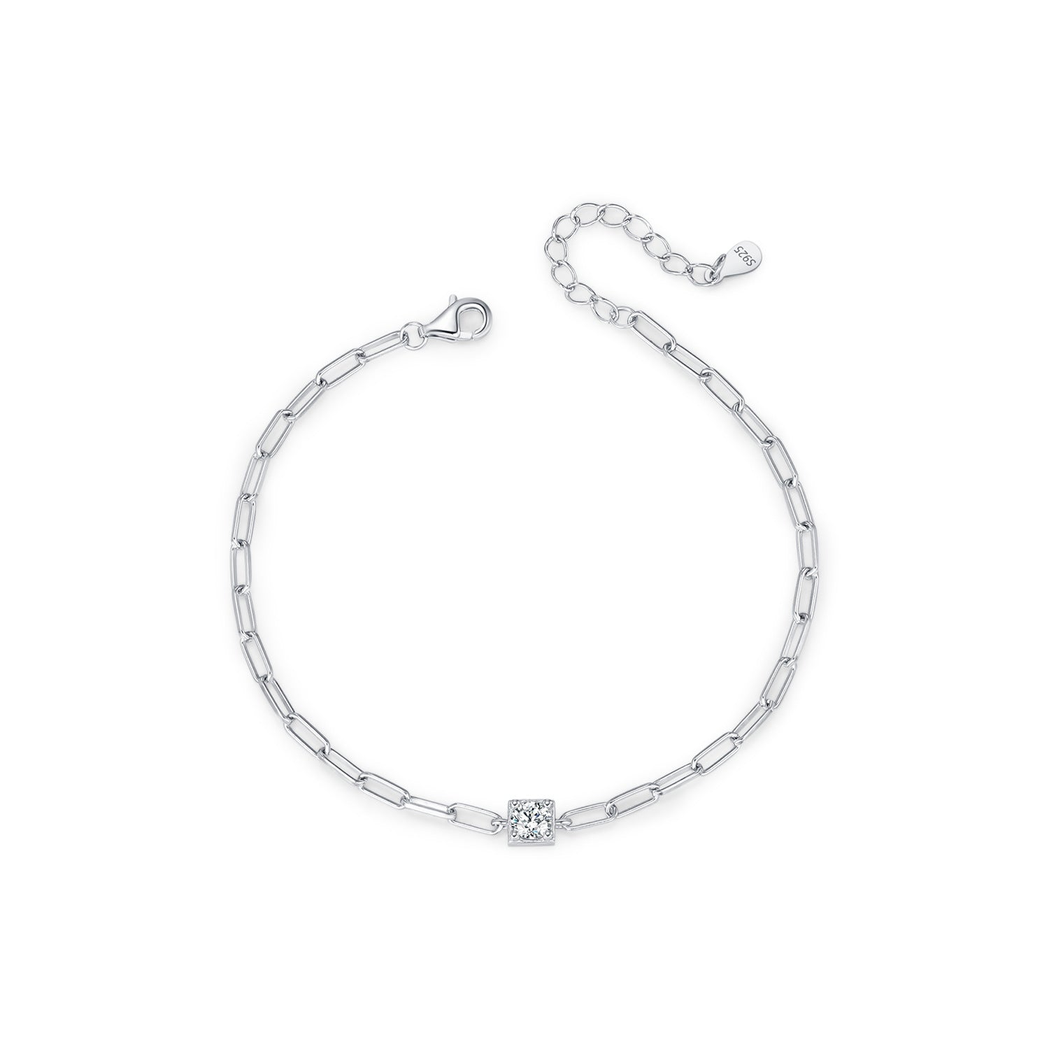 Ines Silver Chain Bracelet - NAVALLI