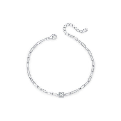 Ines Silver Chain Bracelet - NAVALLI