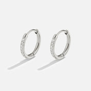 Infinity Silver Hoop Earrings - Earrings - 2