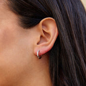 Infinity Silver Hoop Earrings - Earrings - 1