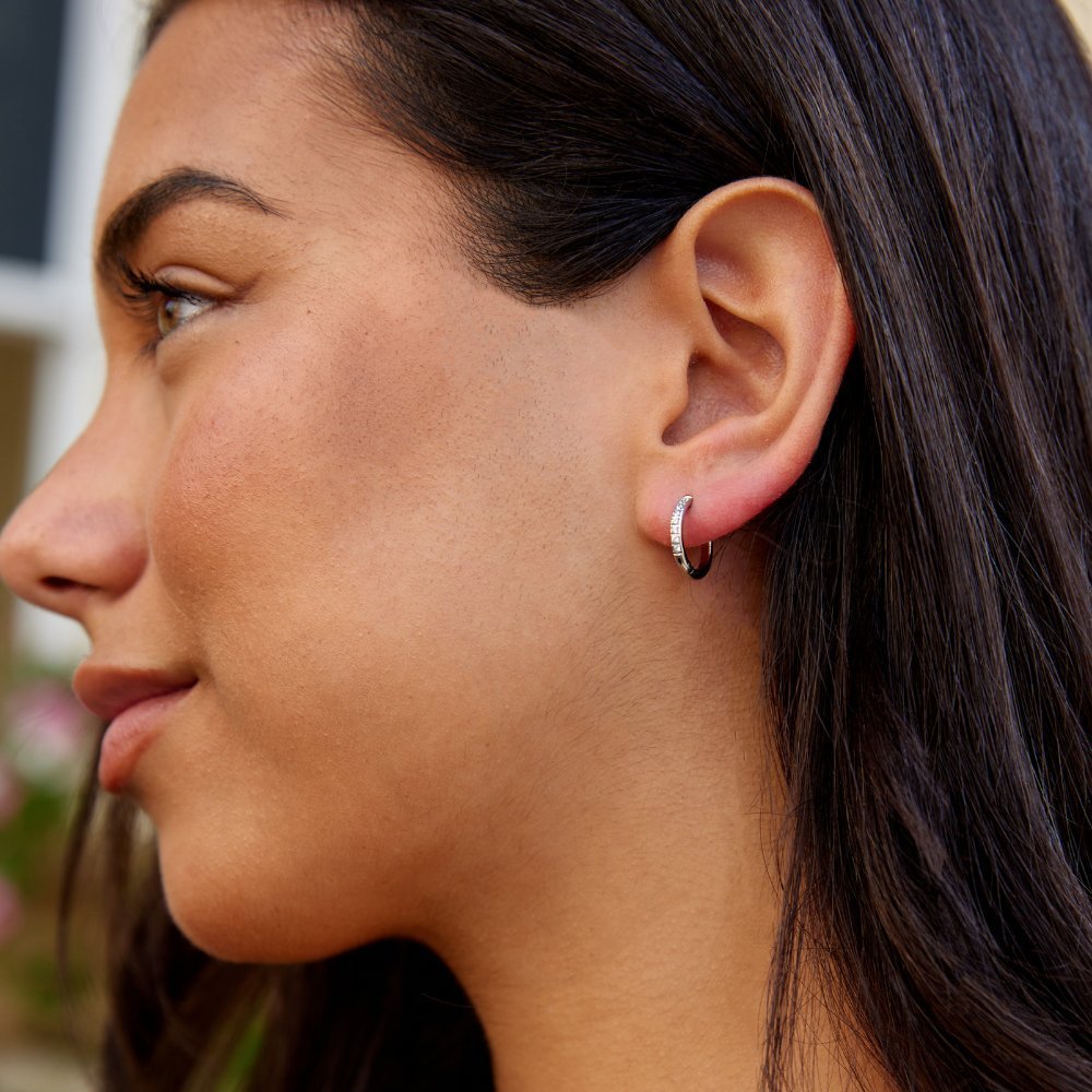 Infinity Silver Hoop Earrings - Earrings - 4