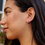 Infinity Silver Hoop Earrings - Earrings - 4