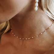 Iris Beaded Choker - Necklace - Gold - 3