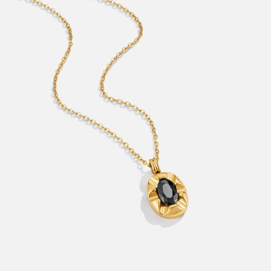 Iris Black Crystal Necklace - My StoreNecklace