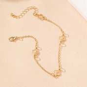 Iris Lucky Clover Anklet - Gold - 4