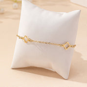 Iris Lucky Clover Anklet - Gold - 3