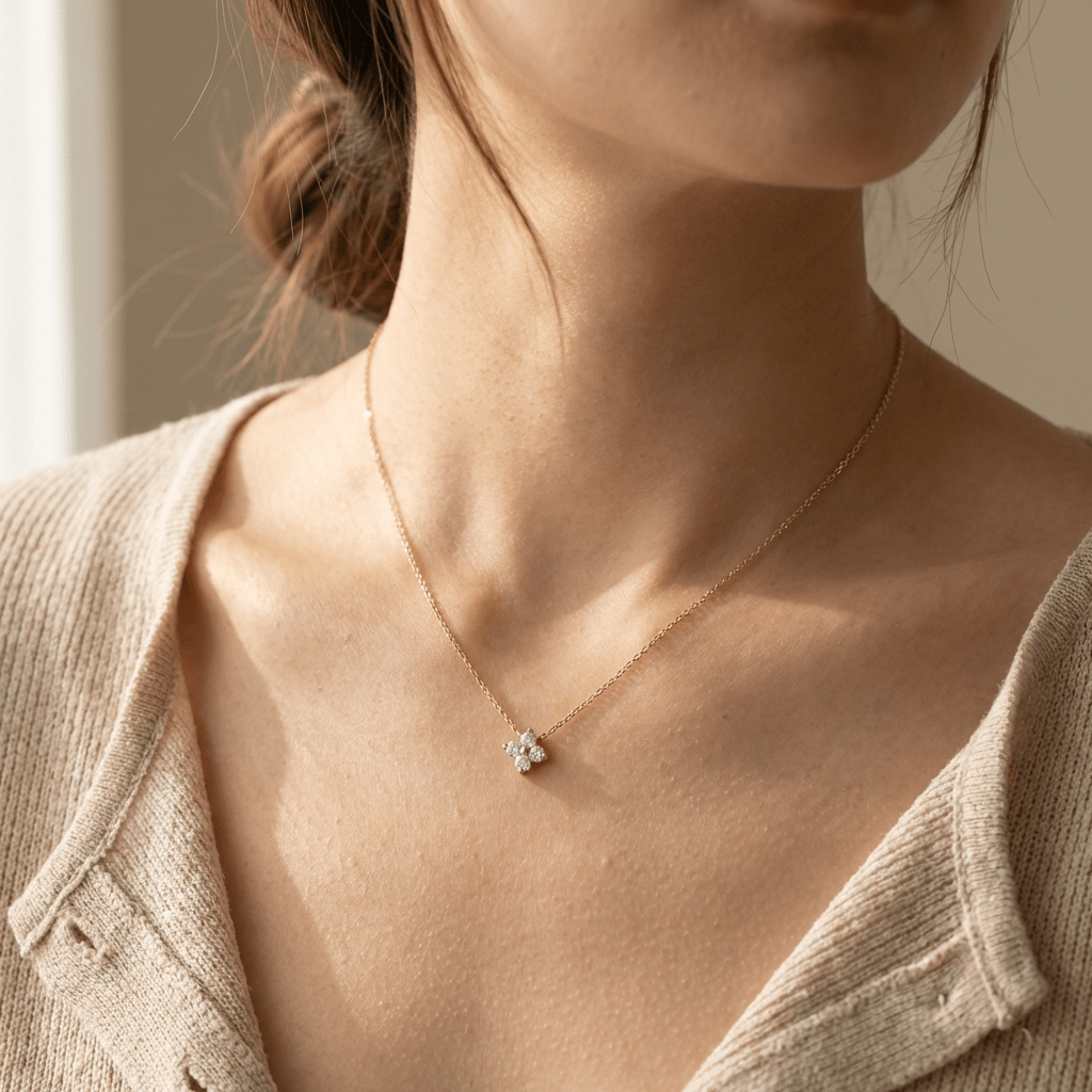 Isla Spark Pendant Necklace - Necklace - Gold - 1