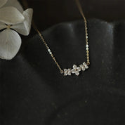 Isla Triple Clover Necklace - Platinum - 6
