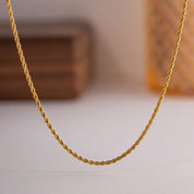 Isla Twist Chain Necklace - Gold - 4