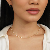 Isla White Bead Necklace - Necklace - 3