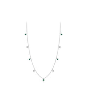 Isolde Beaded Necklace - Silver - 4