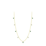 Isolde Beaded Necklace - Silver - 3