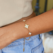 Ivory Bloom Petal Bracelet - Bracelet - 1