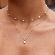 Ivory Blossom Pendant Necklace - NAVALLINecklace
