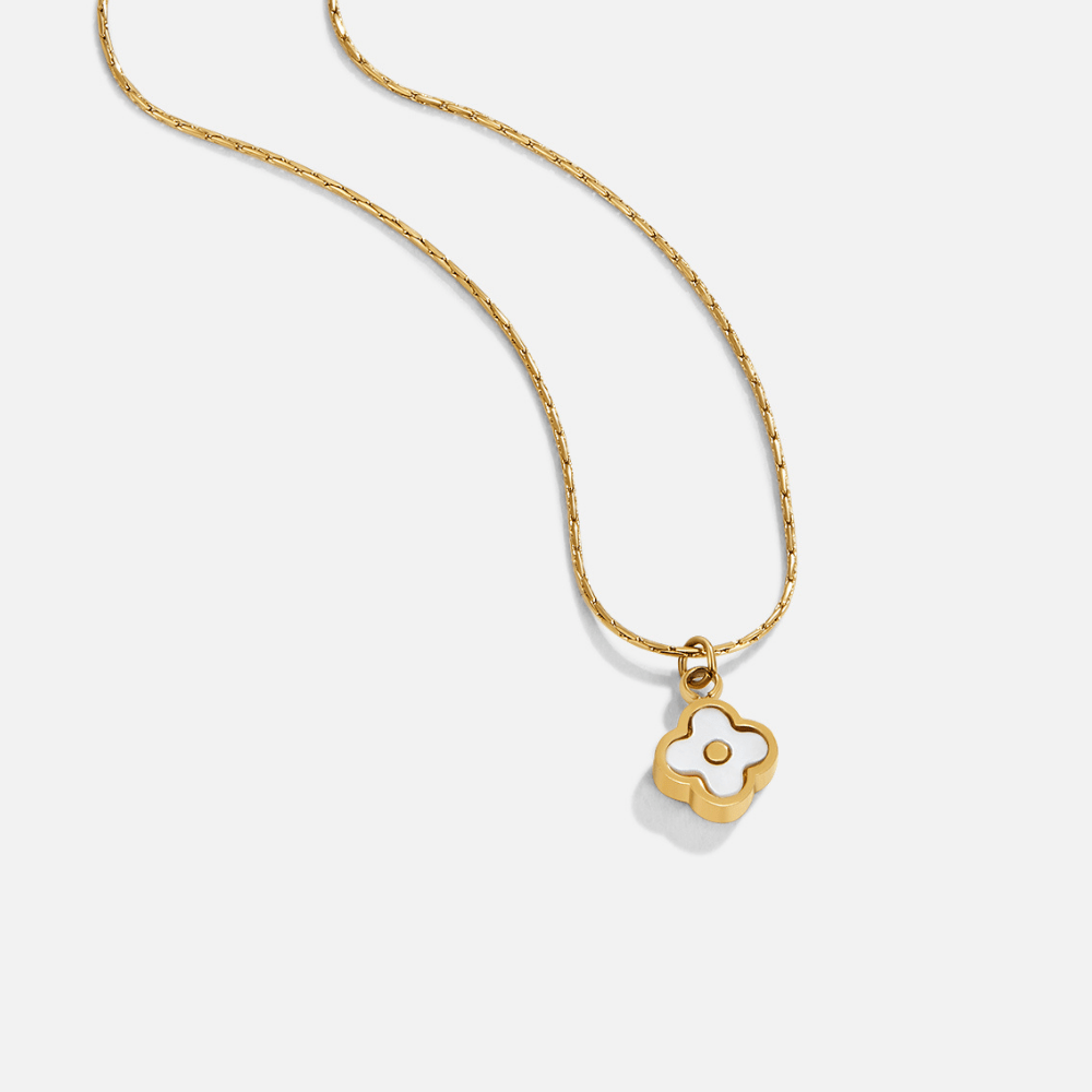 Ivory Blossom Pendant Necklace - Necklace - 2